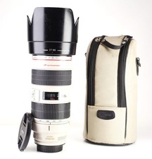 Canon EF 70-200mm F2.8 L IS USM Image Stabilizer Lens Front & Rear Caps & Hood
