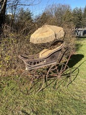 Antique Wicker Carriage Baby