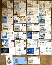 30 RAF Covers, Some Signed - ROYAL AIR FORCE, Aircraft, Aviation, Military, War