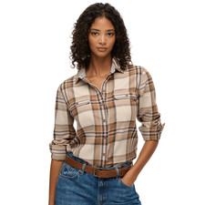 Superdry Womens Lumberjack Check Flannel Long Sleeve Shirt