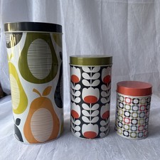 Orla Kiely Nesting Storage Tins Set of 3