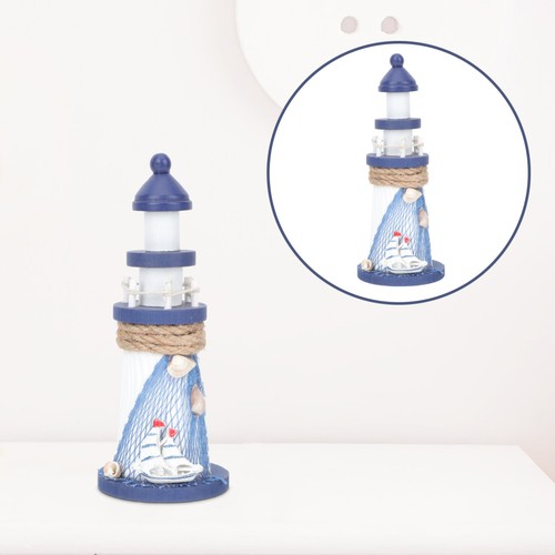 Handcrafted wooden lighthouse - handcrafted,