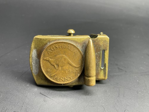 Wwii vintage brass belt buckle - wwii,