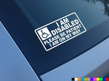Disabled car stickers - disabled,