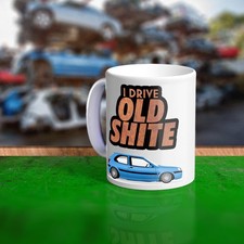 Large B'stard Mug - Fiesta Mk5 Zetec S Old Shite Customised Gift Gift
