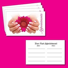 Nail Bar Salon Appointment cards Manicure Pedicure Beauty Salon 100 cards