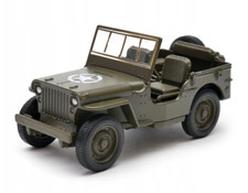 1941 Jeep Willys American Military Car Model Diecast Toy 1:34-1:39 Scale Welly