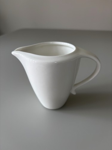 Plain white milk jug - white,