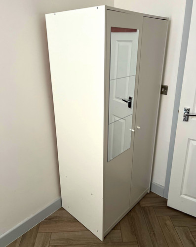 Grey door mirrored - grey,