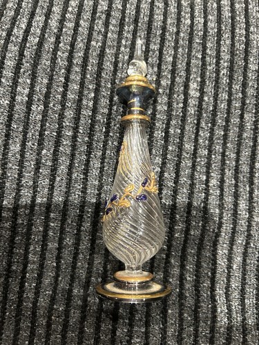 Egyptian glass perfume bottle - egyptian,