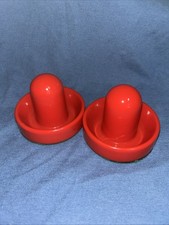 Air Hockey Pushers Bats Pair Possibly Older Originals Good Condition