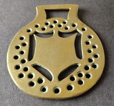 ANTIQUE CAST HORSE BRASS - A