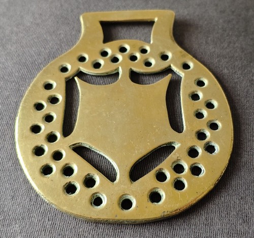 Antique cast horse brass - antique,
