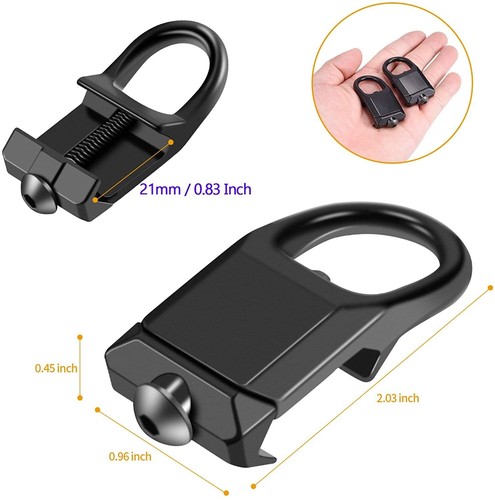 Rail mount sling - adapter, low