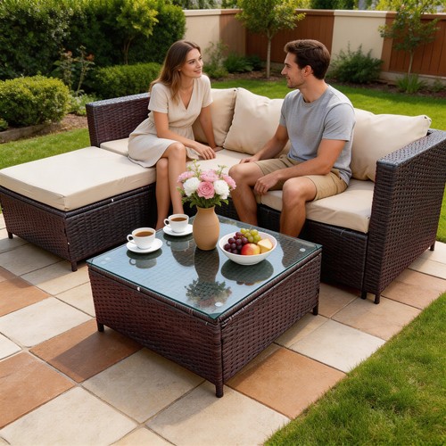 Rattan garden corner - rattan,