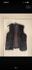 Black Faux Fur Gilet 6