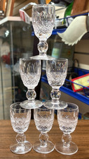 Vintage Waterford Crystal Set of Six Short Stem Colleen Cordial Glasses SU909