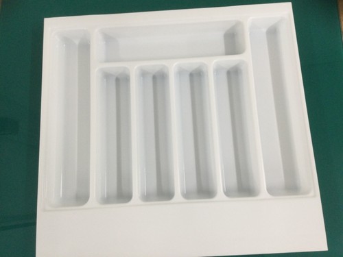 White gloss cutlery trays - cutlery,