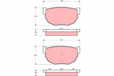 BALCO BP1521 MDP284 REAR BRAKE