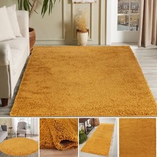 Shaggy Rug Mustard Yellow Gold
