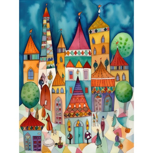 Town market square - market,