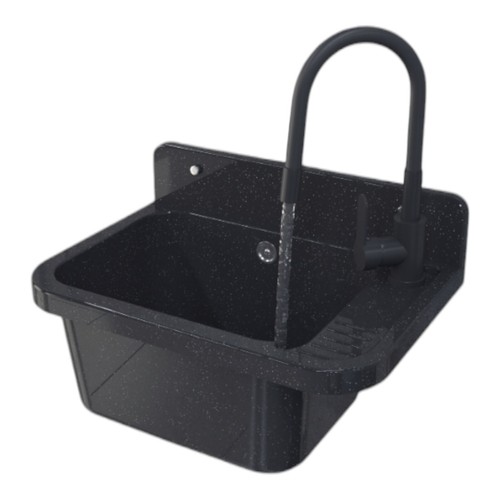 Utility sink black - black, washbasin