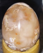 Flower Agate Crystal Egg 