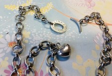Silver Tone Puffed Heart