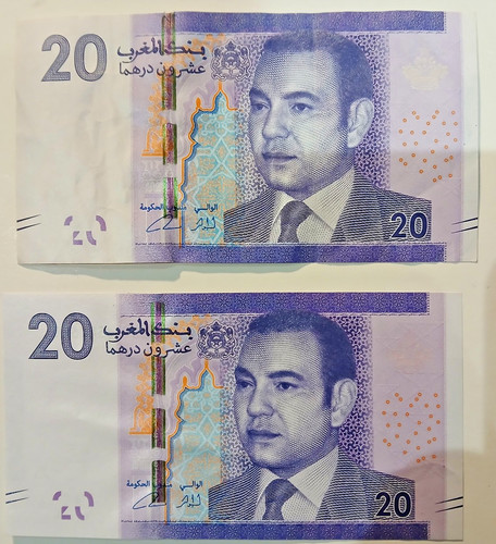 Moroccan dirhams banknotes - moroccan,