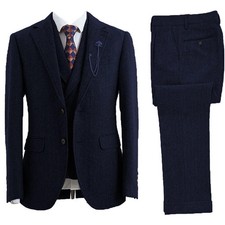 Elegant Man Suit  Herringbone