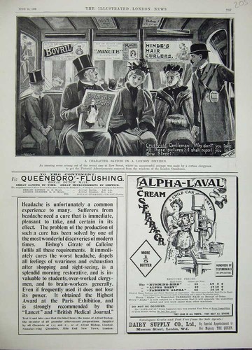 Old antique print - print, 1896