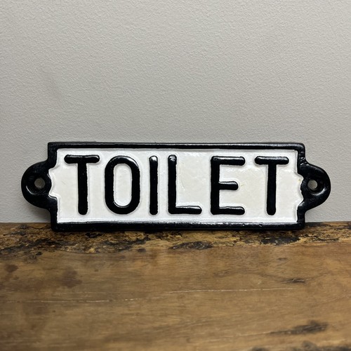 Toilet door sign black and - toilet,