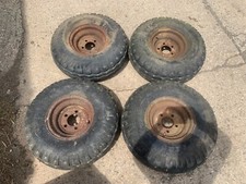 Set of 4x 10.00/80-12 Agricultural trailer wheels & tyres  £250+VAT