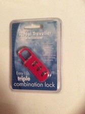 Red triple combination lock - triple,