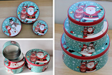 Set of 3 Christmas Santa