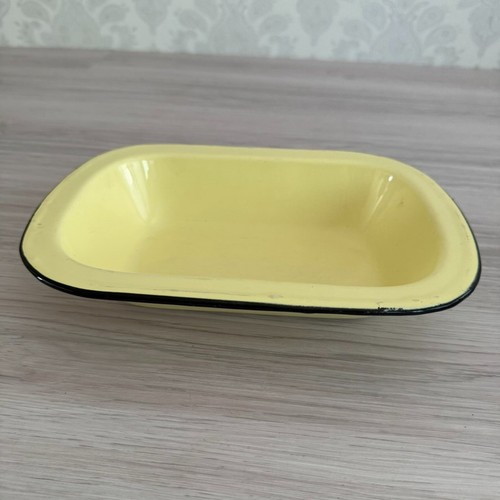 Vintage yellow black - yellow, rimmed