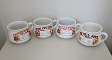 Set Of 4 Vintage Recipe Soup