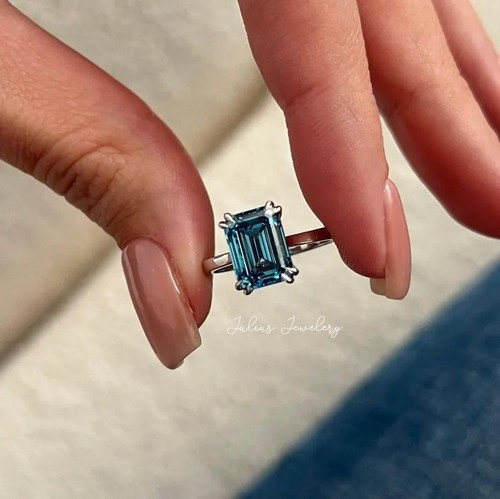 Blue diamond ring cts - blue, 3.5