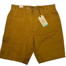 NEW Prana Double Peak Cargo Short SIZE 34 x 10 Antique Bronze Hiking Outdoor NWT