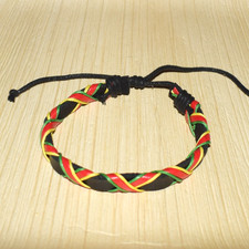 Rasta Leather Bracelet in