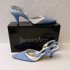 Jacques Vert Slingback Shoes Size UK 5 ~ Wedding, Christening, Races & Occasion