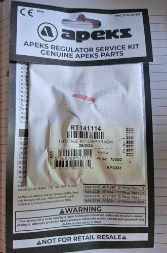 Apeks service kit genuine 1st - apeks, genuine-
