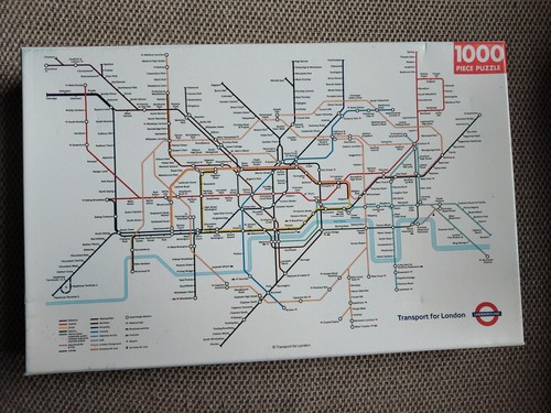 London underground map jigsaw - map,