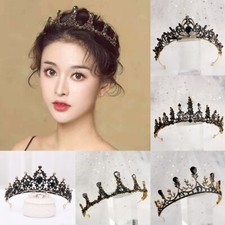 Women BLACK Baroque Crown