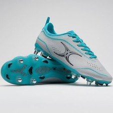 Gilbert Rugby Boots - Cage Pro Pace 6S - Aqua - Size: 13 Ex Display Free p&p