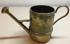 Vintage brass watering can cooks matches holder fireplace gardener greenhouse