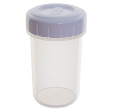 2 x CLEAR PLASTIC BEAKER WITH