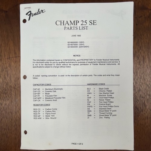 Vintage fender champ se - fender,