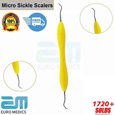 MICRO SICKLE SCALER SILICONE COATED DENTAL HAND INSTRUMENT PERIODONTAL ERGONOMIC