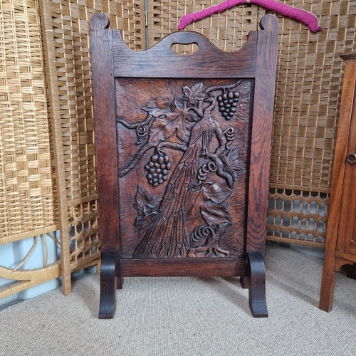 Antique solid oak fire - oak,